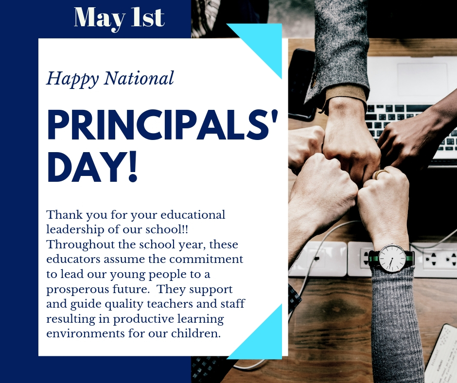 Happy National Principal's Day poster